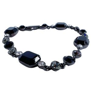 SOLD Givenchy Black Gunmetal Bracelet Hematite